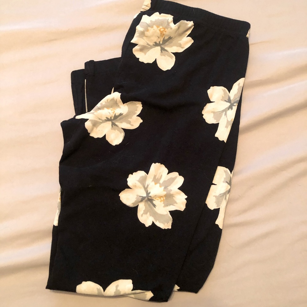 3 pairs leggings. 2 old navy, one fleece lined.